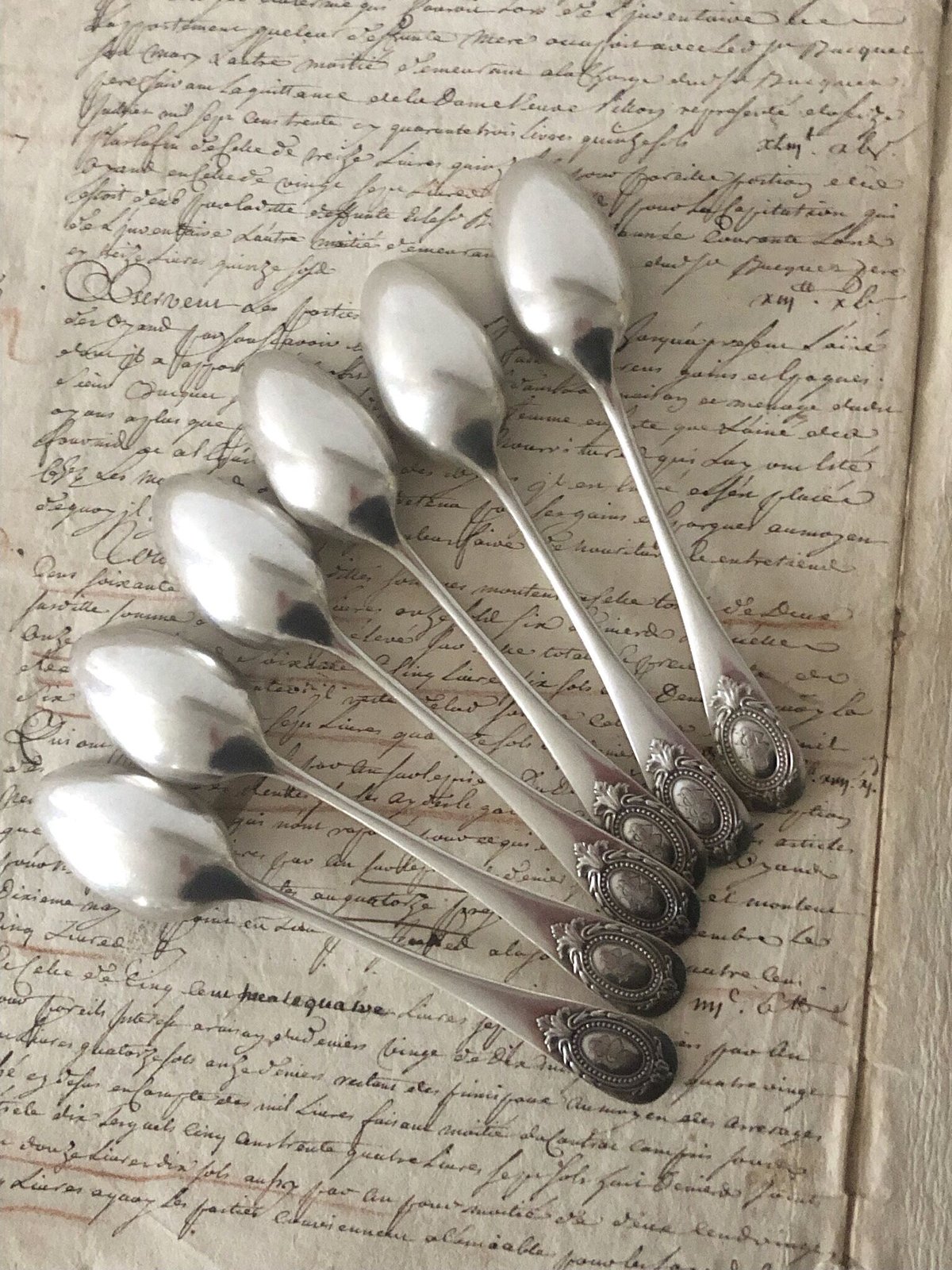 クリストフル ALEENIDE ゴールドコーティングティースプーン アンティーク