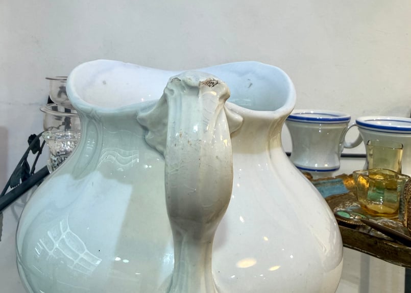 ※美品※フランスアンティーク　クレイユ エ モントロー　ピシェ　水差し オールドバカラ アンティーク DE BOUCHE A OREILLE / pichet ピシェ