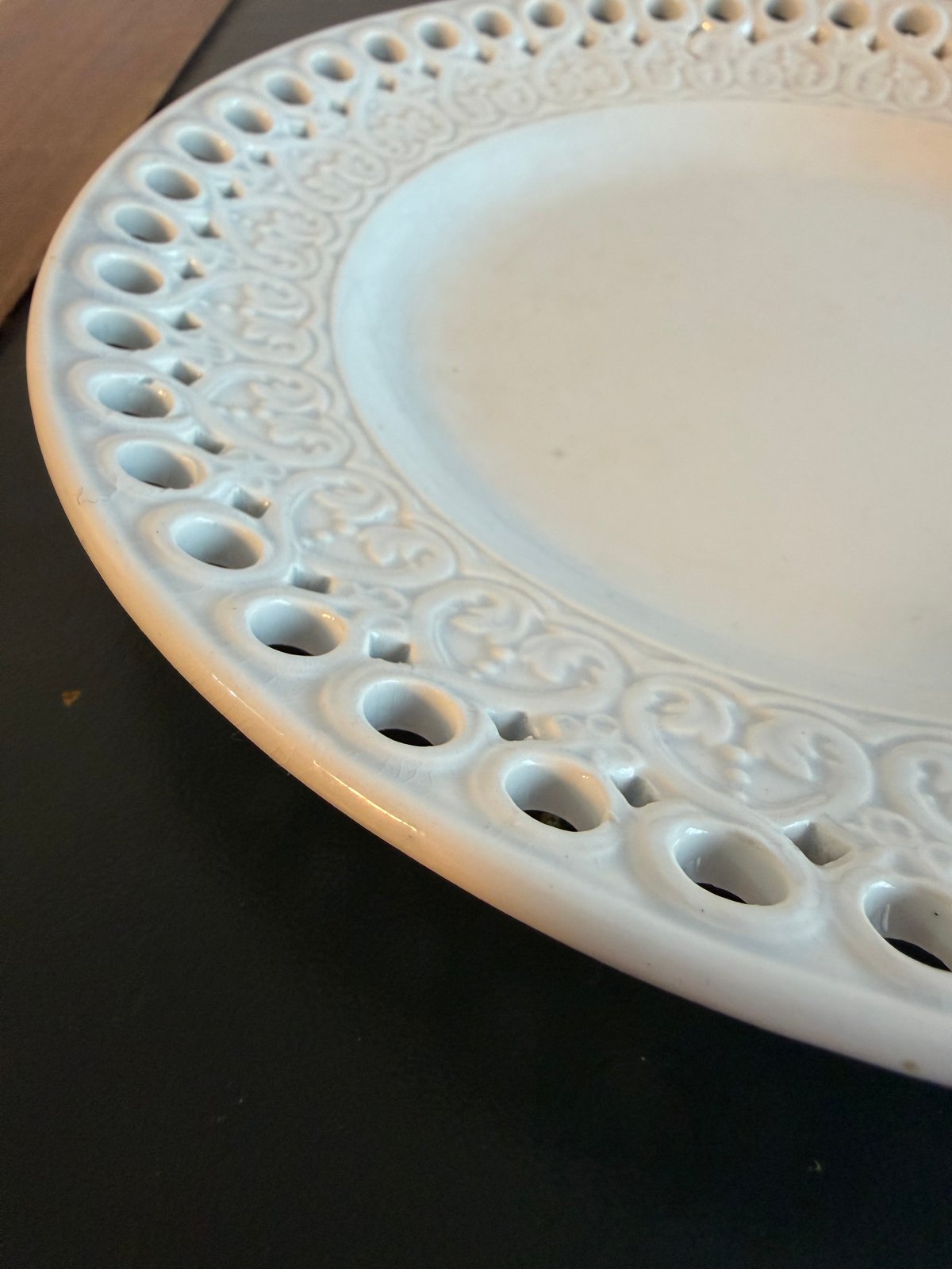 国内着払い発送】○アンティーク○パニエプレート21cm○クレイユエ