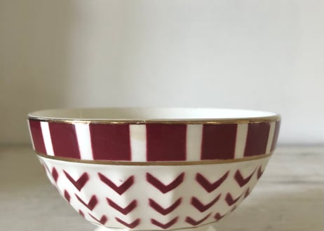 ビンテージ カフェオレボウル 　 洋なし レッド ビンテージ カフェオレボウル 洋なし レッド CATEGORY カフェ