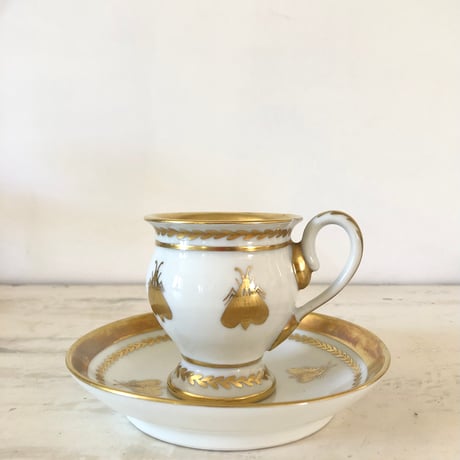 ●アンティーク●白磁器カップソーサー●パリ窯 ●はち③