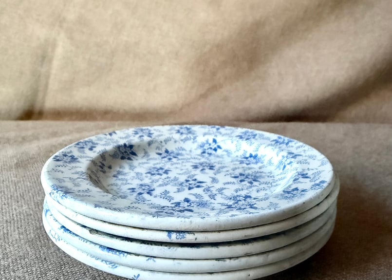 国内着払い発送】○アンティーク○プレート11cm○クレイユエモントロー