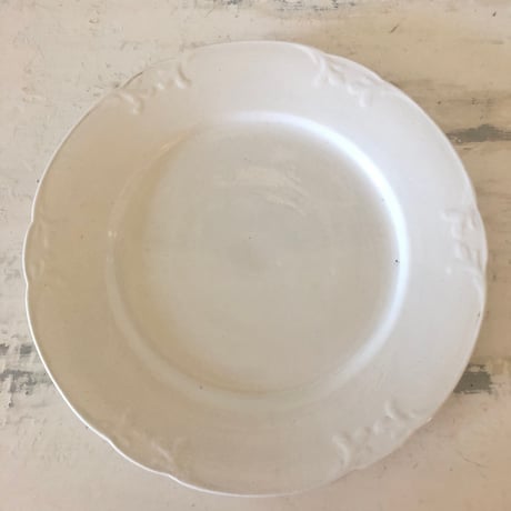 フランス　アンティーク　プレート　水切り　チーズ　豆腐　白　さくらんぼ フランス アンティーク 白い水切りポット 2個セット A - une