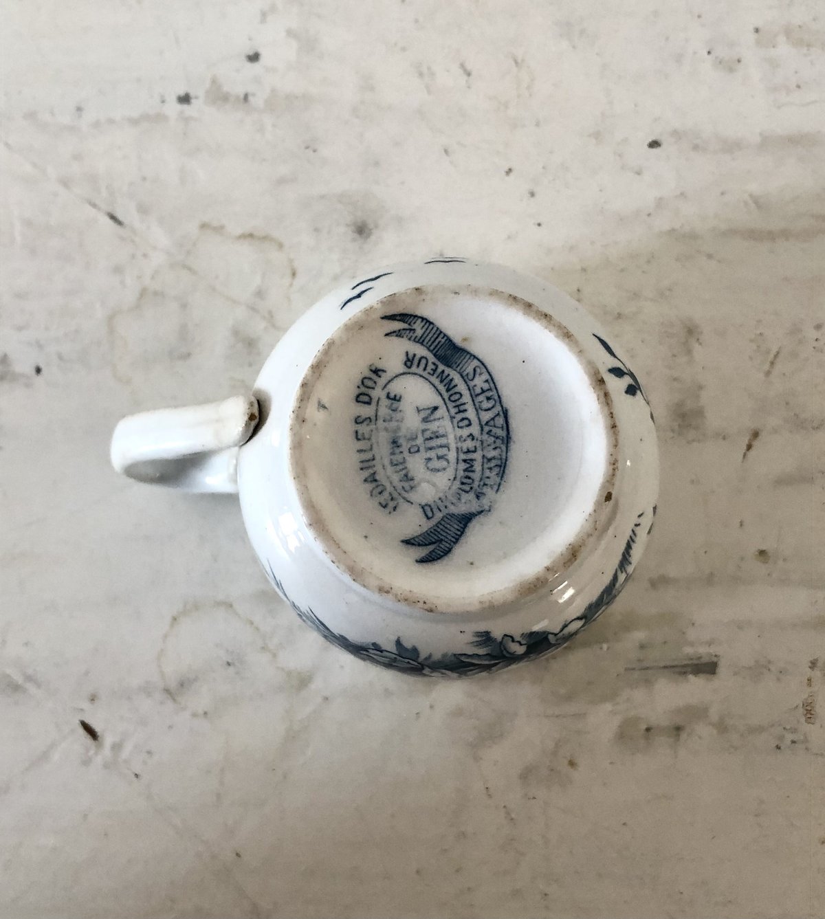 ○アンティーク○カフェカップ○GIEN／ジアン○鳥 | Vintage Lover