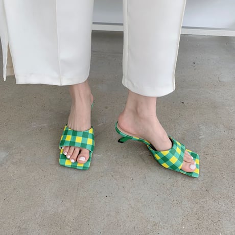 check Open toe slip on♡