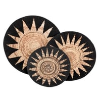 Banana Wall Deco Basket | Black & Natural
