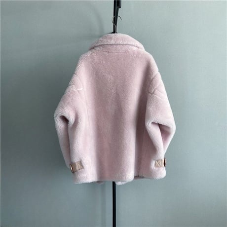 teddy mouton short coat♡