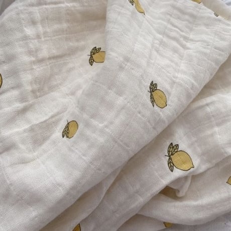 Lemon gauze blanket♡