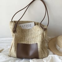 straw shoulder BAG ♡