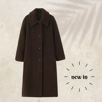 Soft teddy long coat♡