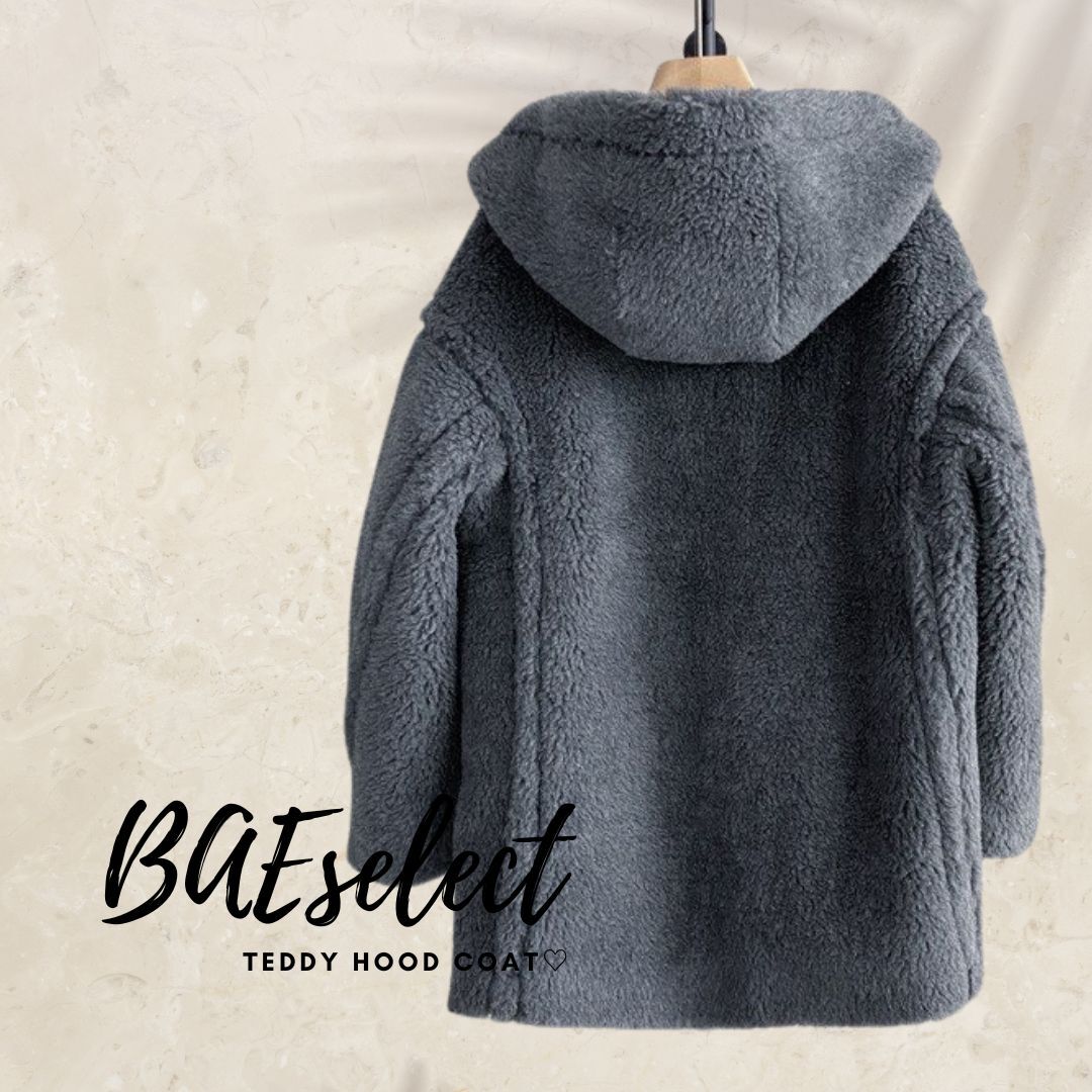 teddy hood coat♡ | BAE select