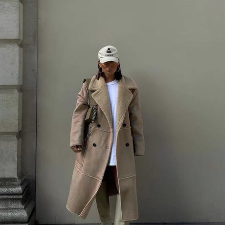 mouton long coat♡