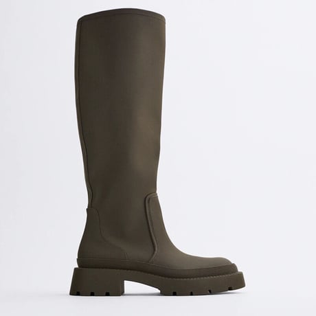 track sole wide boots♡