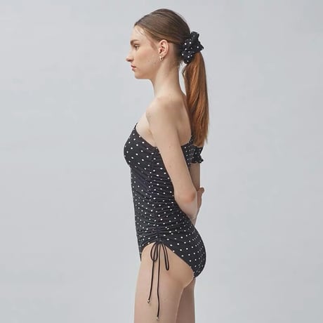 PUFF SLEEVE one shoulder Swimsuit♡