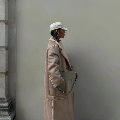 mouton long coat♡