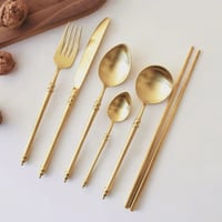 Cutlery set antique GOLD