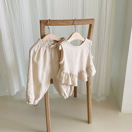 KIDS cotton frill set up♡