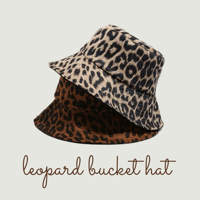 leopard bucket hat ♡