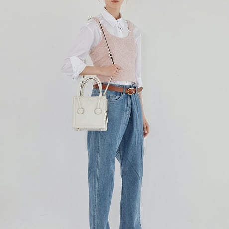 stitch square shoulder BAG ♡