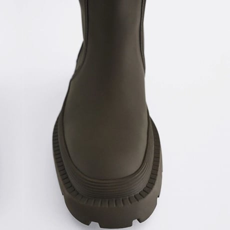 track sole wide boots♡