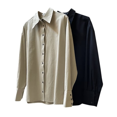 over size cotton  shirt♡