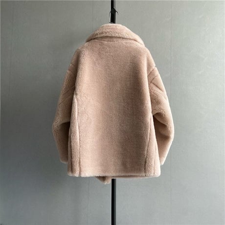 teddy mouton short coat♡