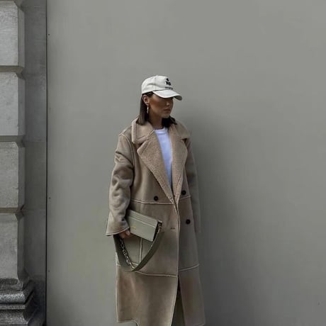 mouton long coat♡