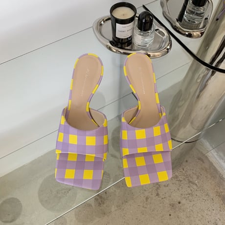 check Open toe slip on♡