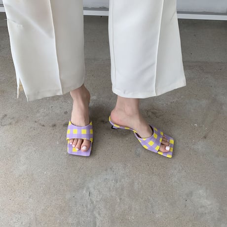 check Open toe slip on♡