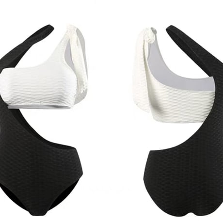shoulder ribbon  Swimsuit♡