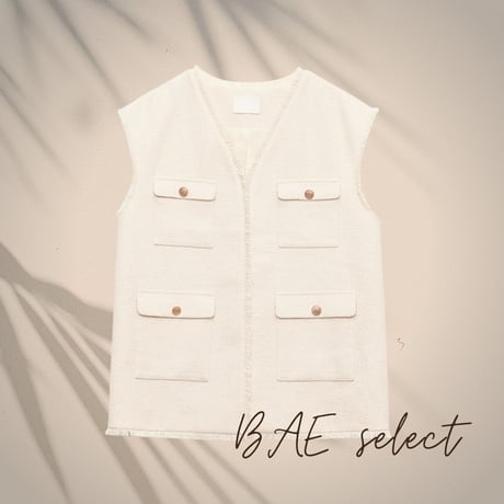 tweed gilet♡