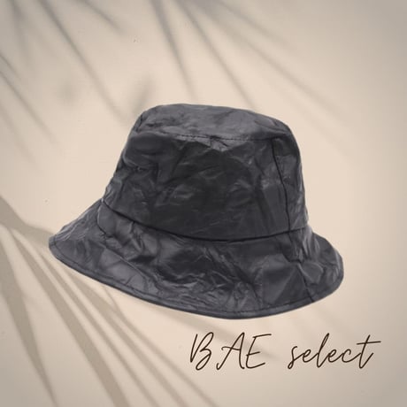 shrink leather bucket hat ♡