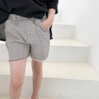Stripe denim short pants♡