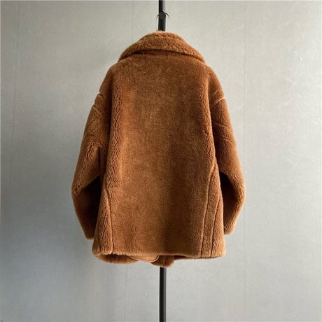 teddy mouton short coat♡