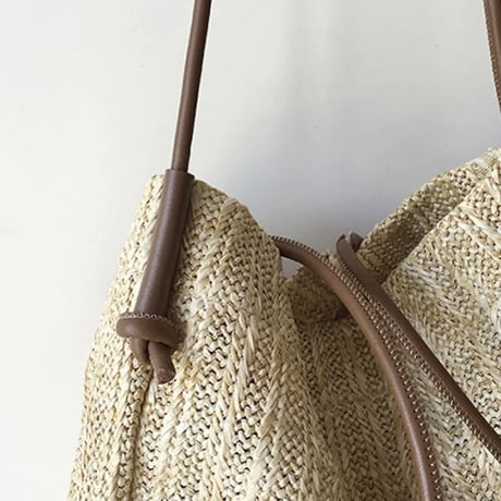 straw shoulder BAG ♡