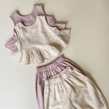 KIDS cotton frill set up♡