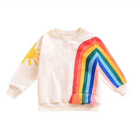 rainbow print sweat♡