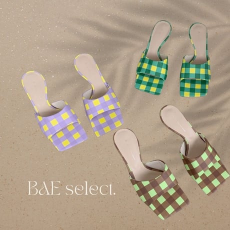 check Open toe slip on♡