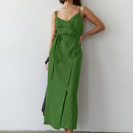 cotton linen lap one-piece♡