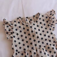 Linen dot rompers♡