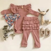 Long sleeve romper pants set♡