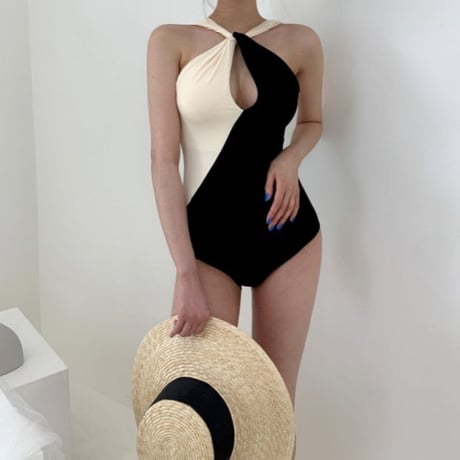 bi-color ONE PIECE Swimsuit♡