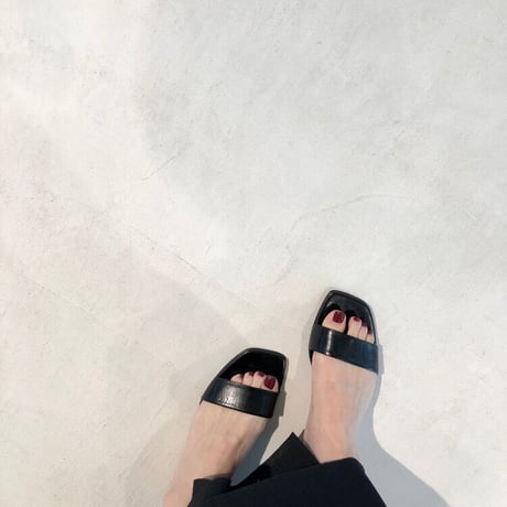 leather flat Sandal♡