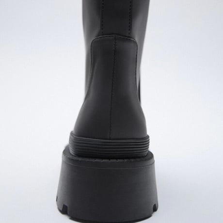 track sole wide boots♡