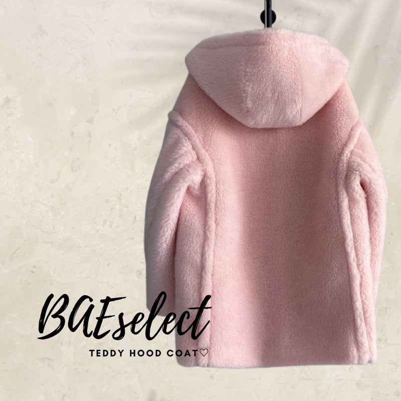 teddy hood coat♡ | BAE select