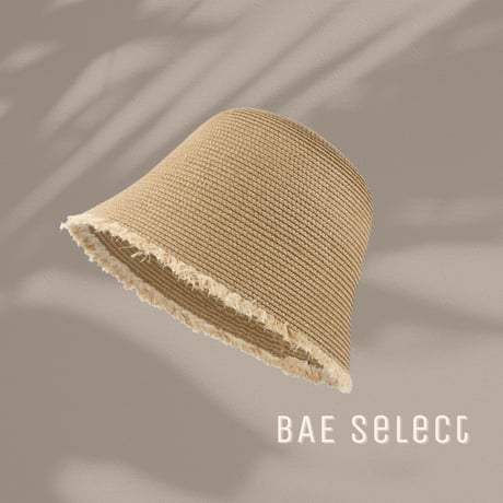 fringe straw bucket hat ♡
