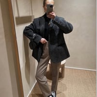 Fuzzy Wool Oversized Down Jacket
