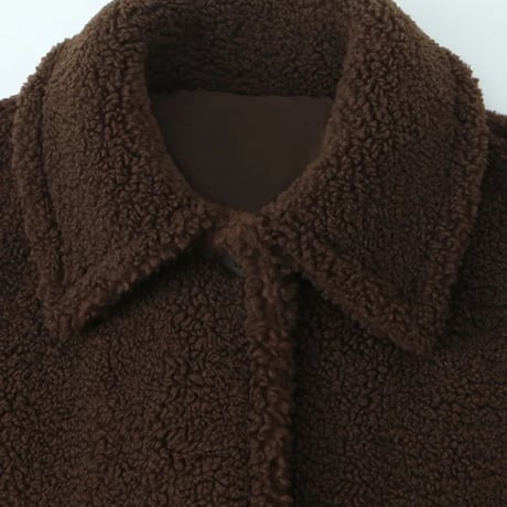 Soft teddy long coat♡