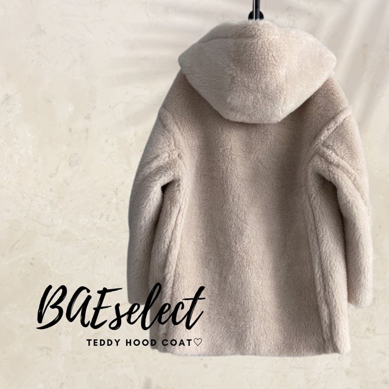 teddy hood coat♡ | BAE select
