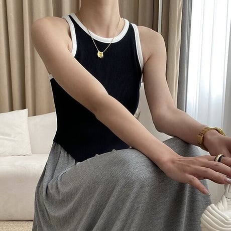 lib knit tank♡
